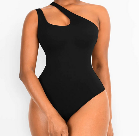 One Shoulder Shapewear Bodysuit