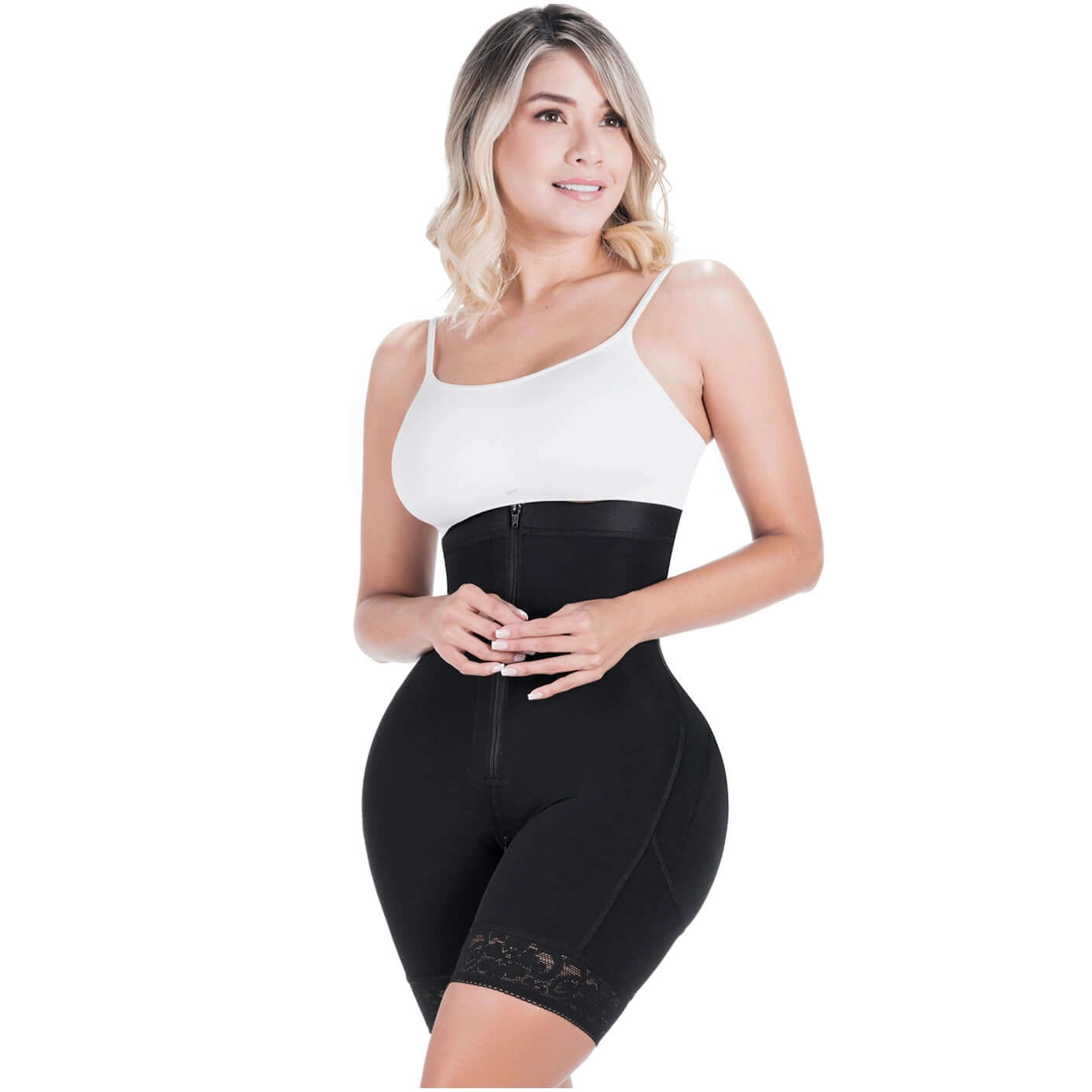 FAJAS COLOMBIANAS HIGH WAISTED SHAPEWEAR SHORTS | DAILY USE BUTT LIFTING GARMENT | POWERNET