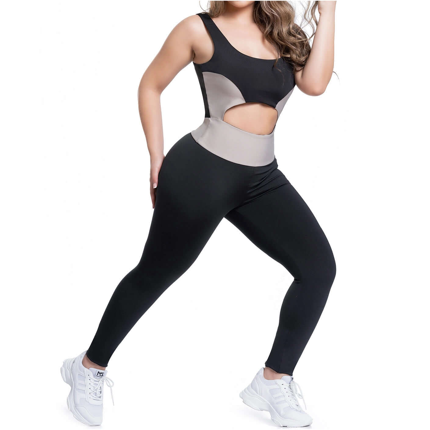 HIGH WAISTED SPORT ONE PIECE WITH ACTIVEWEAR BRA FOR WOMEN | SHAPE LINE