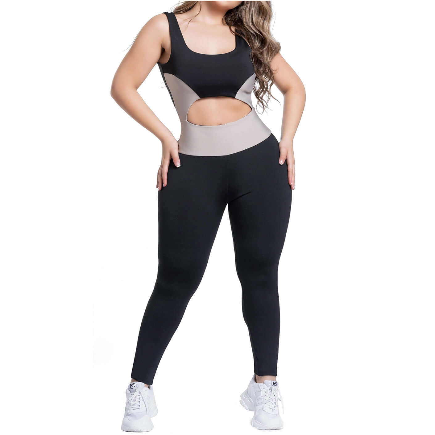 HIGH WAISTED SPORT ONE PIECE WITH ACTIVEWEAR BRA FOR WOMEN | SHAPE LINE